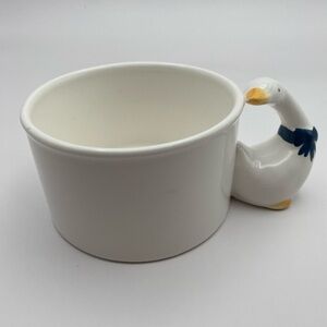 House of Lloyd Goose Handle Ceramic Soup Mug Cup circa 1988 vintage 16 ounce